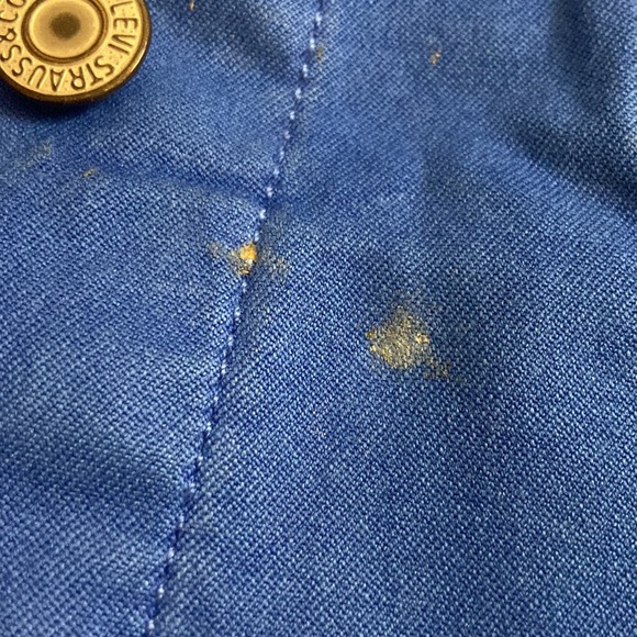 VINTAGE LEVI STRAUSS & CO. BRIGHT BLUE DENIM JACKET - Picture 4 of 4